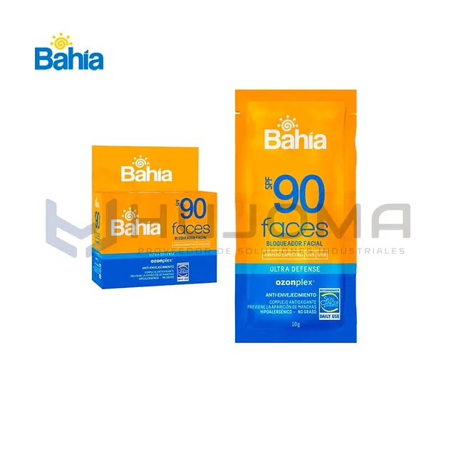 Bloqueador Bahía Faces SPF90 Sachet 10 gr