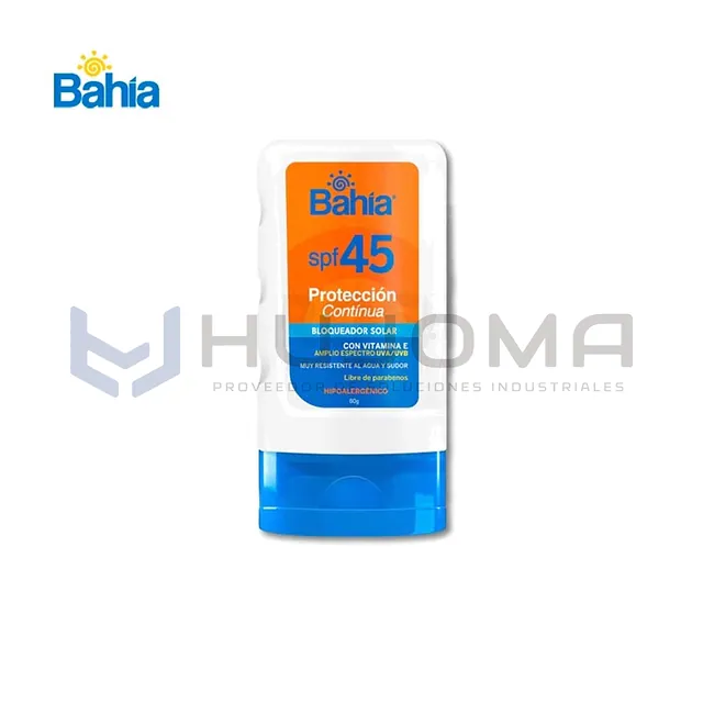 Bloqueador Bahía Protección Continua SPF45 60 gr