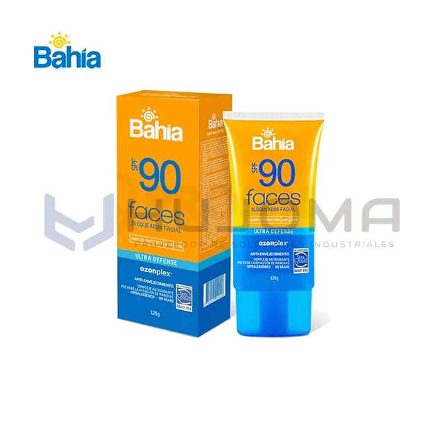Bloqueador Solar Facial Bahía Faces 120 g SPF 90