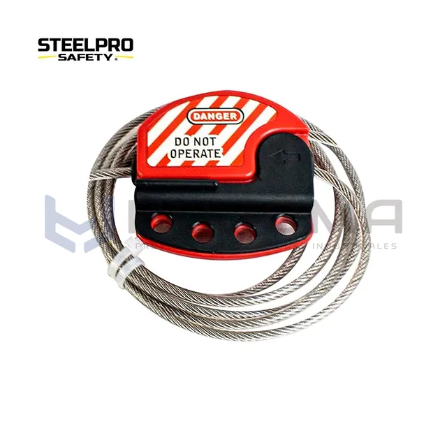 Bloqueo Múltiple con Cable de Acero Inox 1.8 m x 4 mm Steelpro