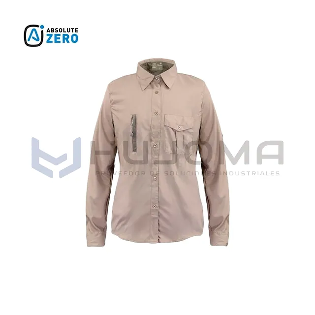 Blusa Lightwind W2000 Poliéster Beige Mujer Absolute Zero