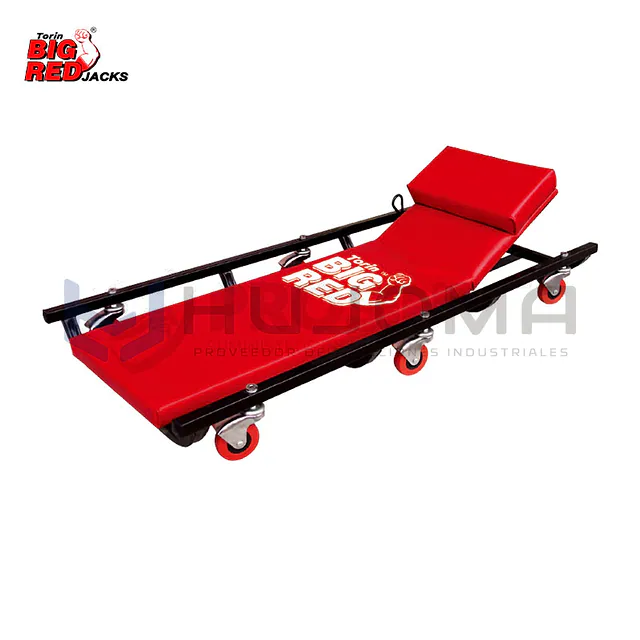 Camilla de Taller con Ruedas y Reposacabezas BIG RED TR6452