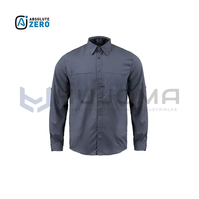 Camisa Lightwind H2100 Poliéster Gris Hombre Absolute Zero