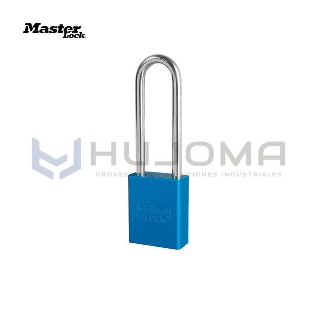 Candado de Bloqueo de Aluminio A1107BLU Azul Arco 3" Master Lock