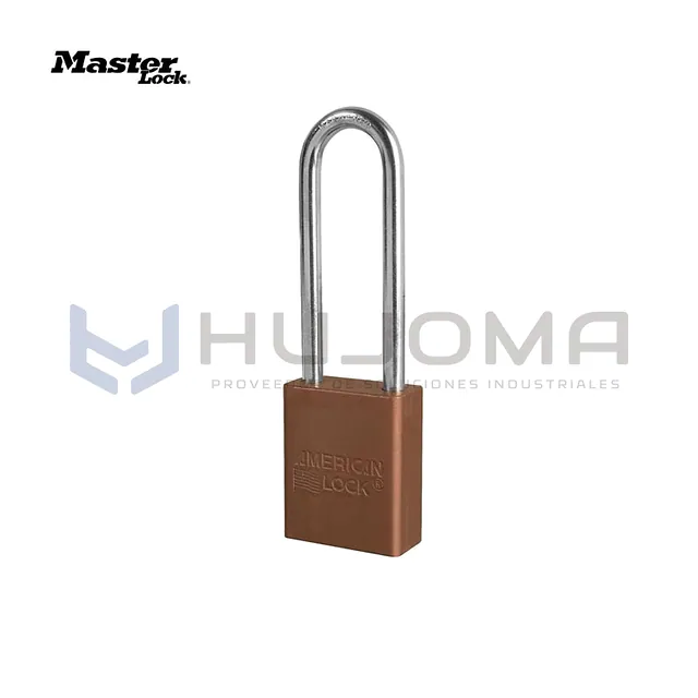 Candado de Bloqueo de Aluminio A1107BRN Marrón Arco 3" Master Lock