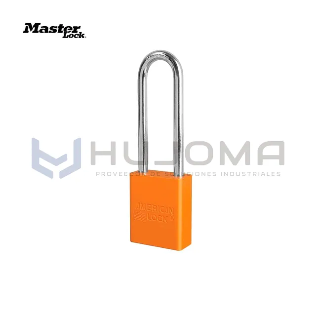 Candado de Bloqueo de Aluminio A1107ORJ Naranja Arco 3" Master Lock
