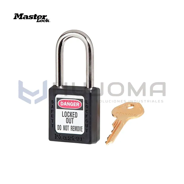 Candado de Bloqueo Termoplástico 410BLK Negro Master Lock