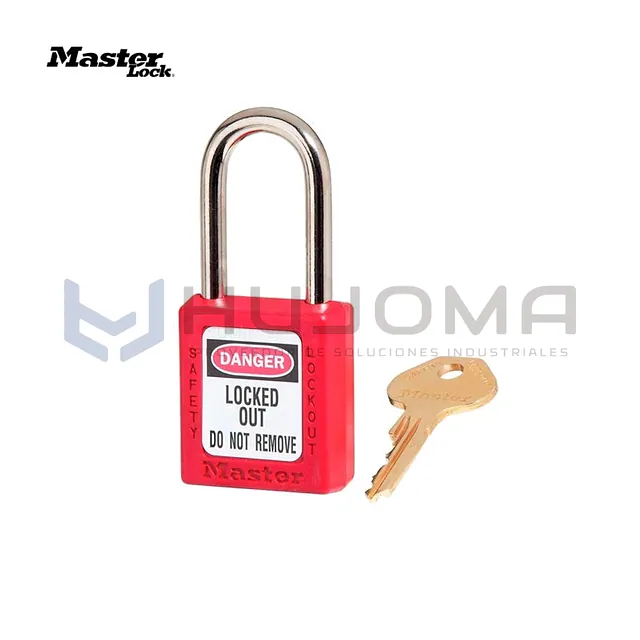 Candado de Bloqueo Termoplástico 410RED Rojo Master Lock