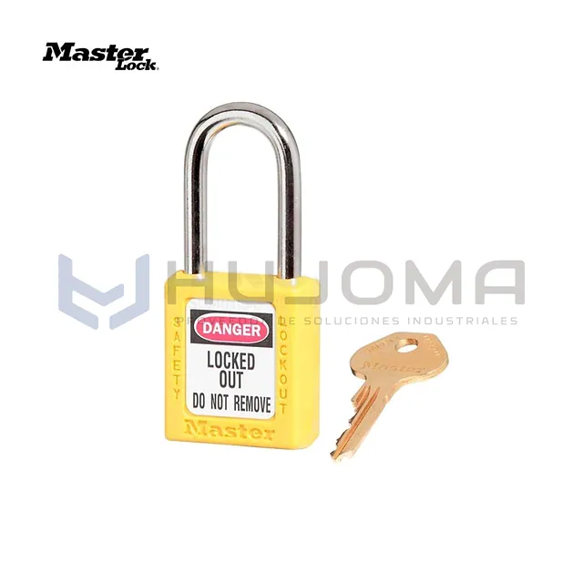 Candado de Bloqueo Termoplástico 410YLW Amarillo Master Lock