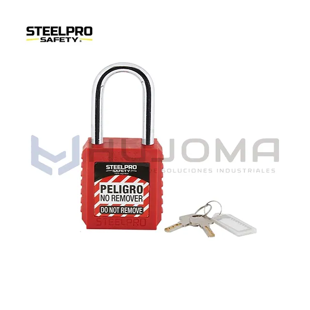 Candado de Bloqueo X10 de 1.5" (38 mm) Rojo Steelpro