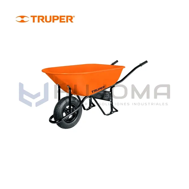 Carretilla 8 ft3 (118 L) bastidor tubular Truper 11249