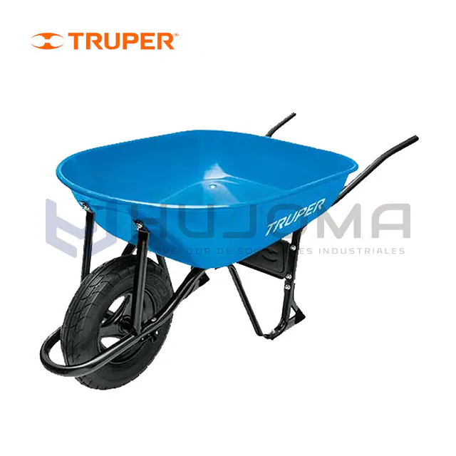 Carretilla Neumática 5.5 ft³ Bastidor Tubular Truper CAT-50ND 11752