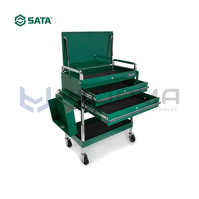 Carro de Herramientas 2 Bandejas y 2 Gavetas 53" Sata 95118