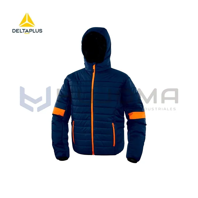 Casaca Plumón BLOOM BM Azul Marino-Naranja Delta Plus