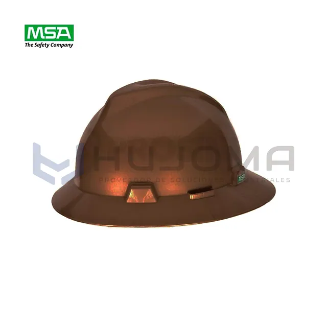 Casco Sombrero V-Gard Marrón Suspensión One Touch MSA 286774