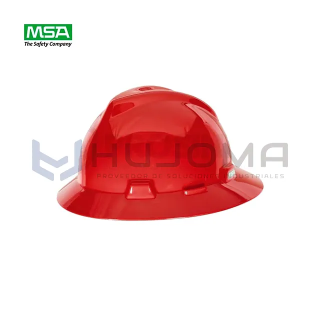Casco Sombrero V-Gard Rojo Suspensión One Touch MSA 10058324