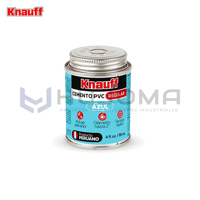 Cemento de PVC 4oz Azul Knauff