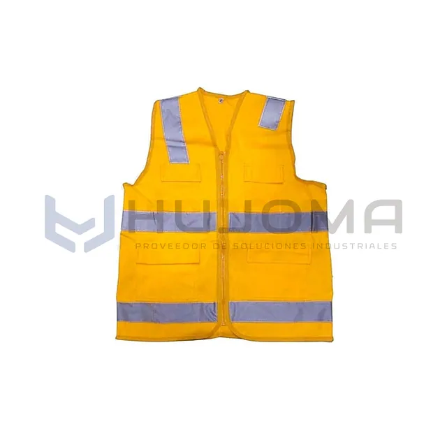 Chaleco de seguridad drill modelo H amarillo con cinta reflectiva