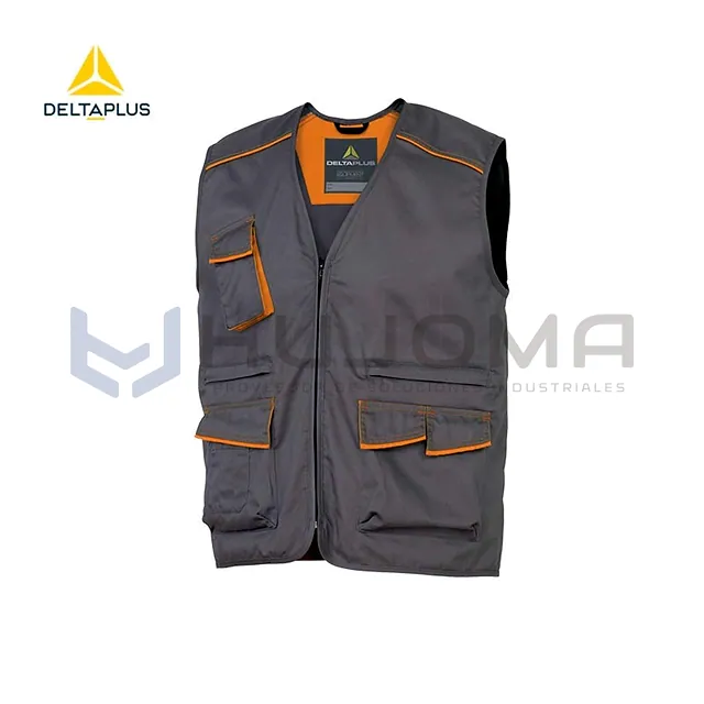 Chaleco de Trabajo Panostyle M6GIL Gris-Naranja Delta Plus