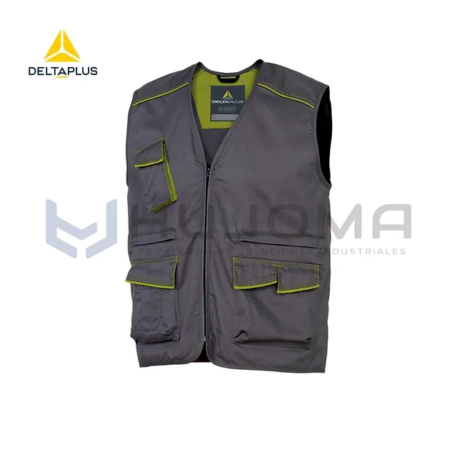 Chaleco de Trabajo Panostyle M6GIL Gris-Verde Delta Plus