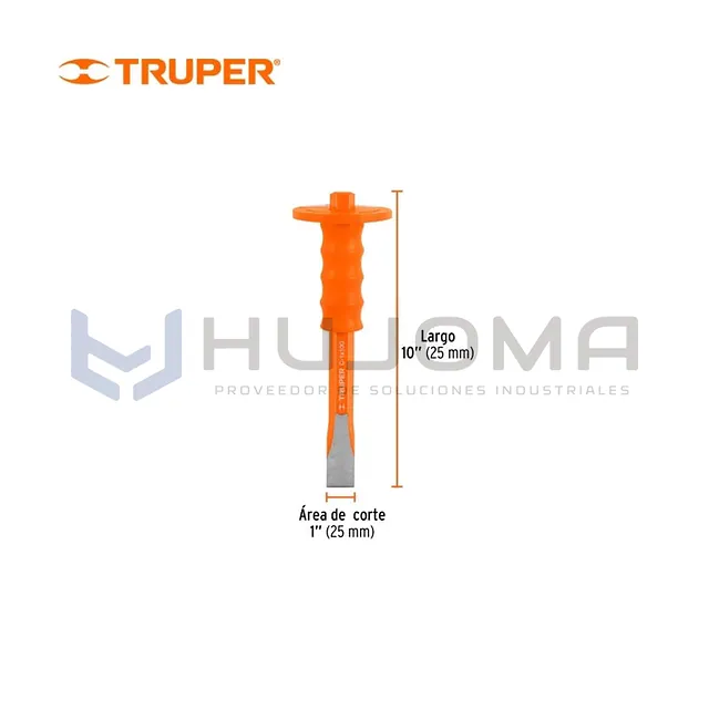 Cincel de Corte Frío con Grip 1 x 10" Truper 12273