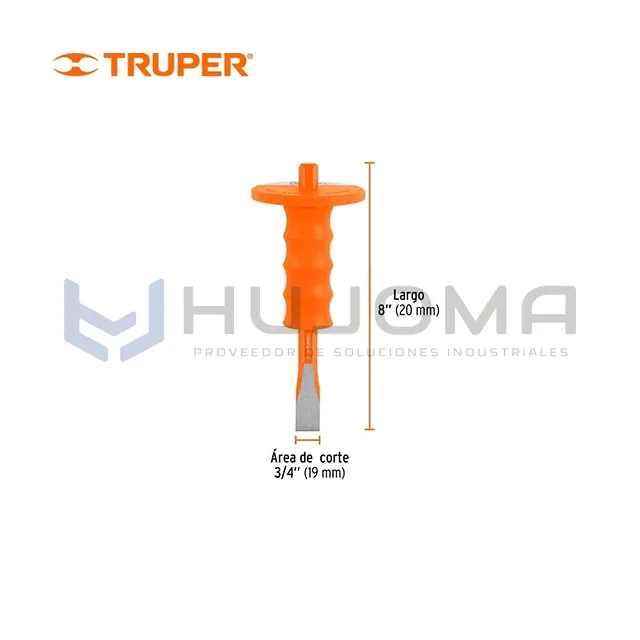 Cincel de Corte Frío con Grip 3/4 x 8" Truper 12278