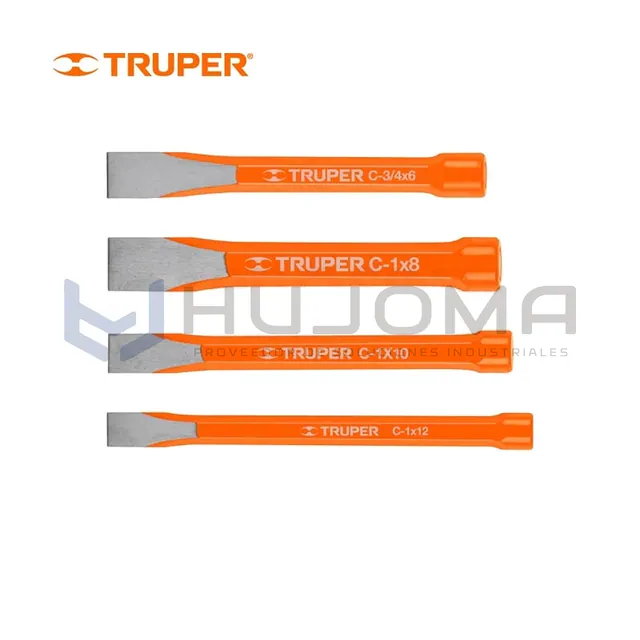 Cincel de Corte Frío Truper de 5" a 12" (Cuña 1/4" a 1")