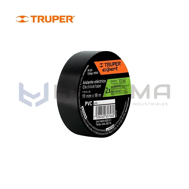 Cinta Aislante 18 m x 19 mm Truper Expert 19954