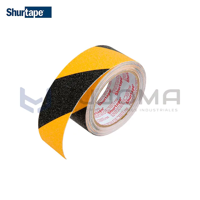 Cinta Antideslizante Amarillo/Negro AS-60AN de 2" x 5 yds Shurtape
