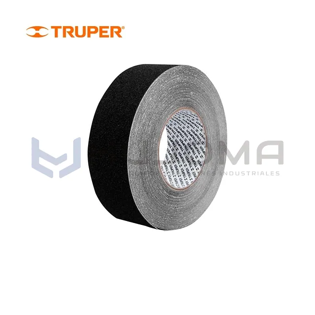 Cinta Antideslizante Negra 50 mm x 18 m Truper 101444