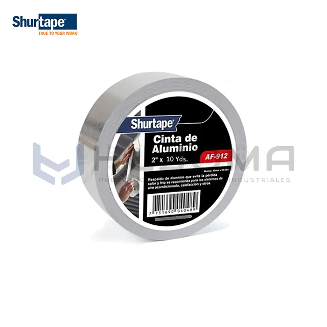 Cinta de Aluminio AF-912 2" x 10 yds Shurtape
