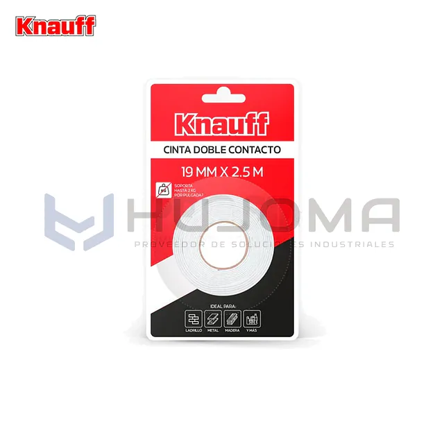 Cinta Doble Contacto 19mmX2.5m Knauff