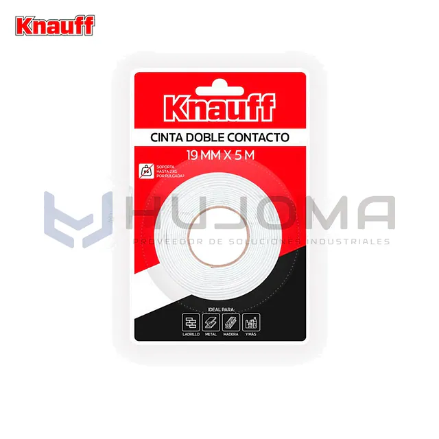 Cinta Doble Contacto 19mmX5m Knauff