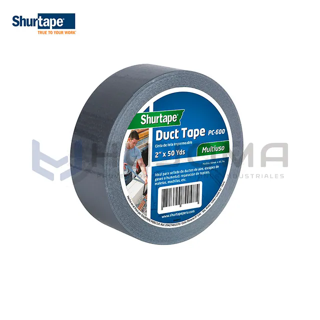 Cinta Duct Tape PC-600 2" x 50 yds Shurtape