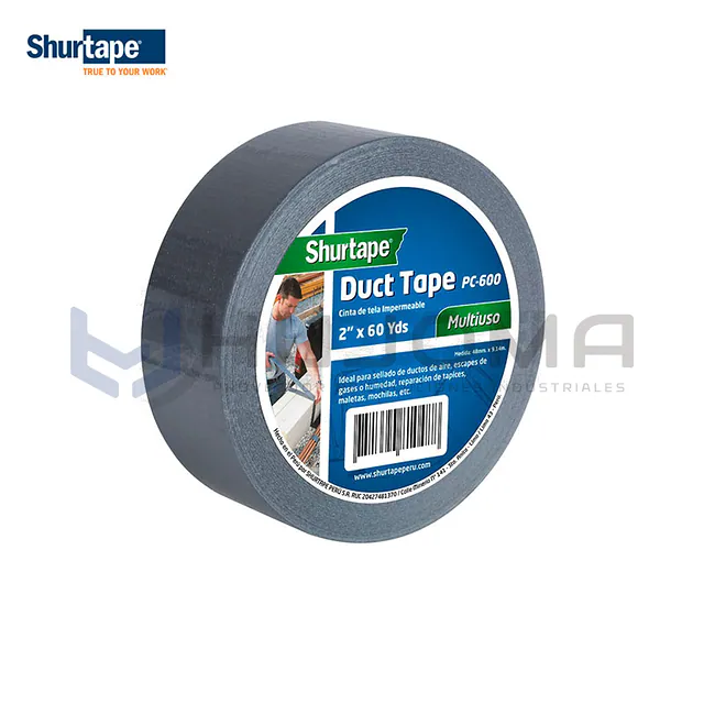 Cinta Duct Tape PC-600 2" x 60 yds Shurtape