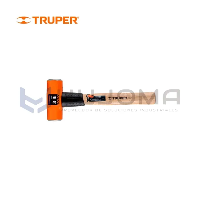 Comba Octagonal 3 lb (1.3 kg) Mango de Madera Truper 16507