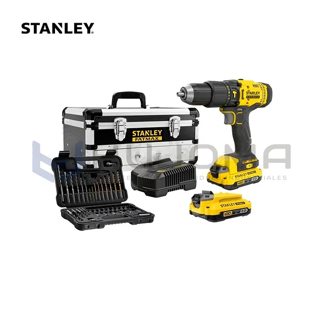 Combo Taladro Percutor Inalámbrico 20V Stanley SCD711D2FA-B2