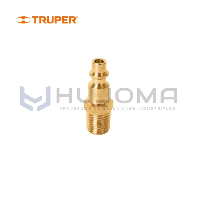 Conector Rápido de Latón Macho 1/4" NPT Truper 19083