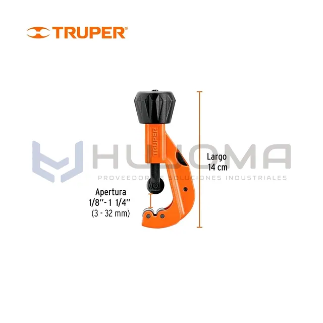 Cortador de Tubo de Cobre 1/8" a 1-1/4" Truper 12856