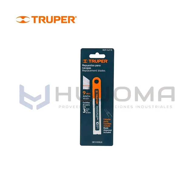 Cuchillas de Repuesto SK4 para Cutter 9 mm, 10 und Truper 16962
