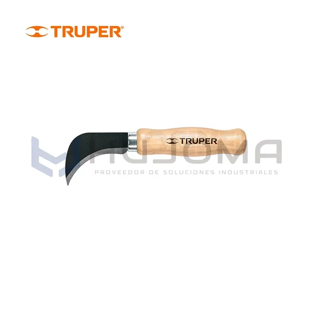 Cuchillo para Linóleo 7-1/2" con Mango de Madera Truper 14462