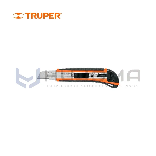 Cutter Profesional de 18 mm con Grip y Alma Metálica Truper 16977