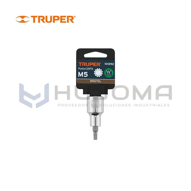 Dado de Punta Corta Bristol M5 encaste 1/2" Truper 101292