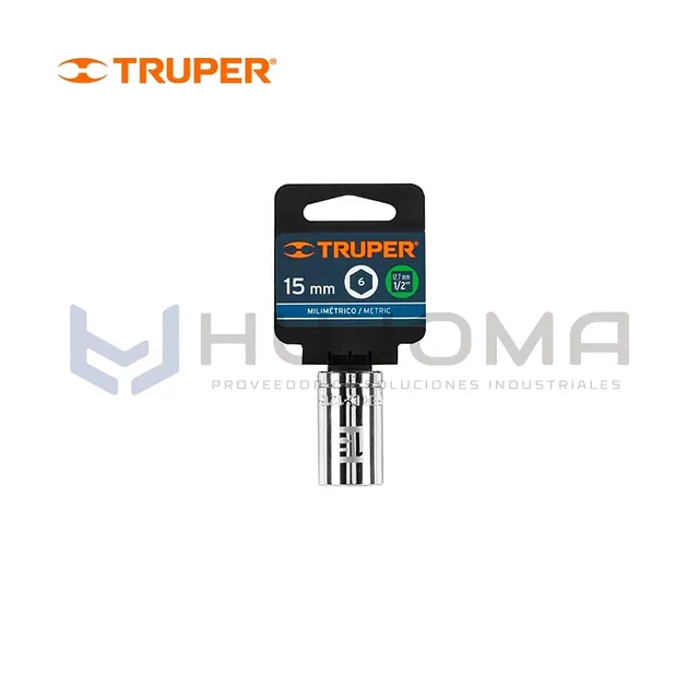 Dado Hexagonal 15 mm Encastre 1/2" Truper 13265