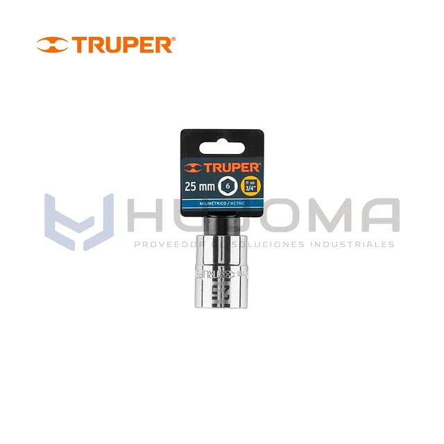 Dado Hexagonal 25 mm, cuadro 3/4" Truper 14973