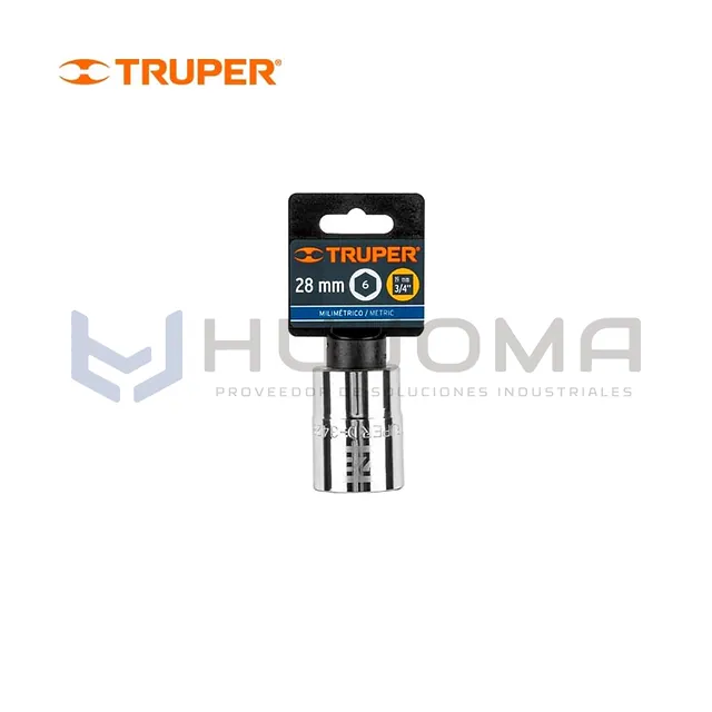 Dado Hexagonal 28 mm, cuadro 3/4" Truper 14977