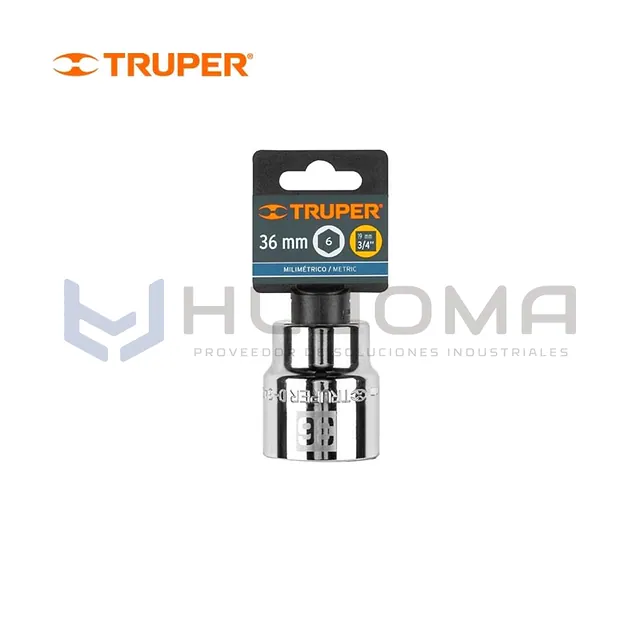 Dado Hexagonal 36 mm, cuadro 3/4" Truper 14987