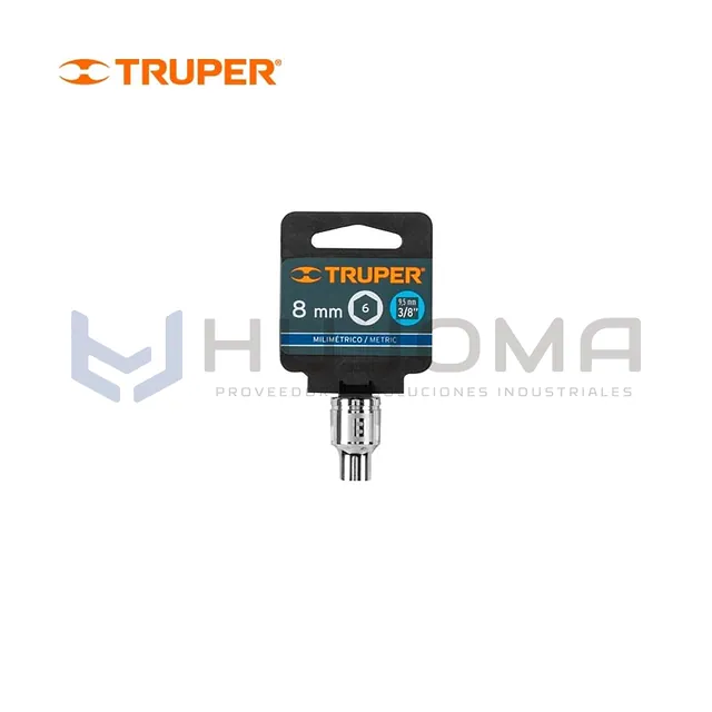 Dado Hexagonal 8 mm Encastre 3/8" Truper D-3808-HM