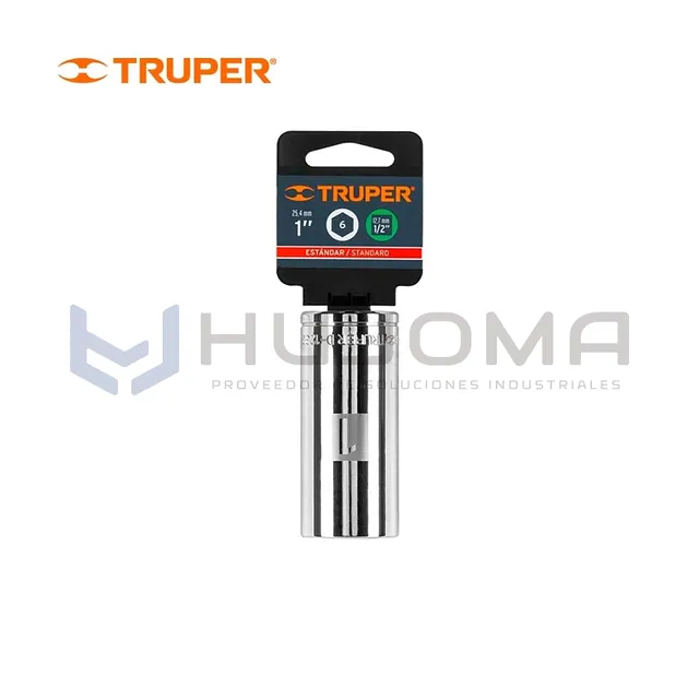 Dado largo 1" cuadro 1/2" 6 puntas Truper D-1232-HL