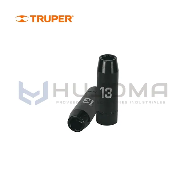 Dado largo de impacto 13 mm, encaste 1/2" Truper 12425